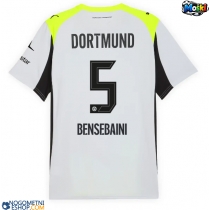 Moški Nogometni dresi Borussia Dortmund Ramy Bensebaini #5 Gostujoči 2025-26 Kratek Rokav